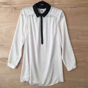 BP White Long Blouse